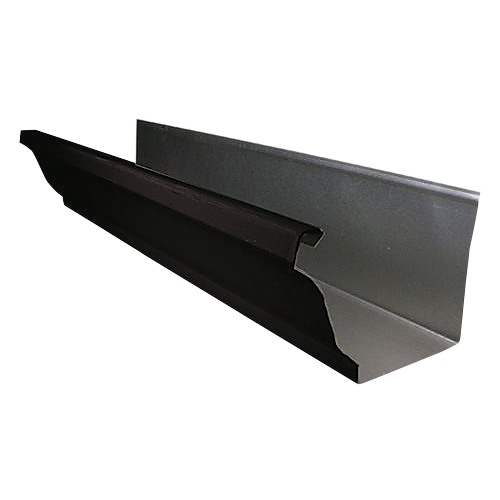 Gutter, Amerimax, 10 ft L, 5 in W, K-Style Profile, Aluminum, Black - 2