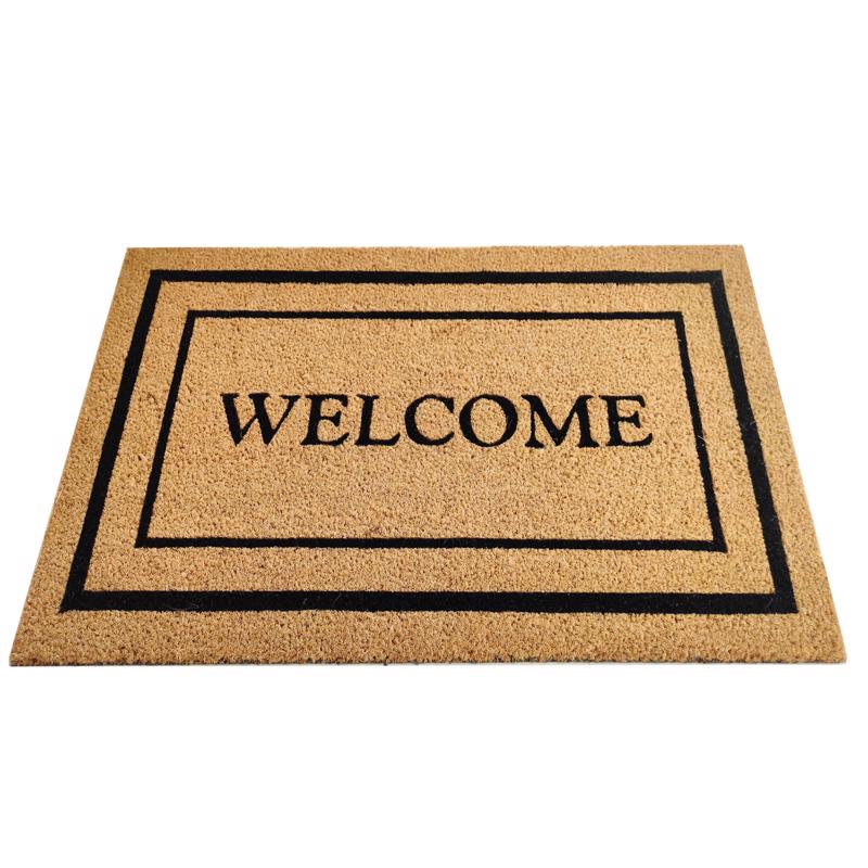Coir Door Mat, First Concept, 18 in x 30 in, Rectangular, Coir Surface, Black/Brown - 2
