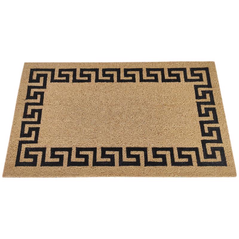 Coir Door Mat, First Concept, 18 in x 30 in, Rectangular, Greek Key Border Pattern, Coir Surface - 2