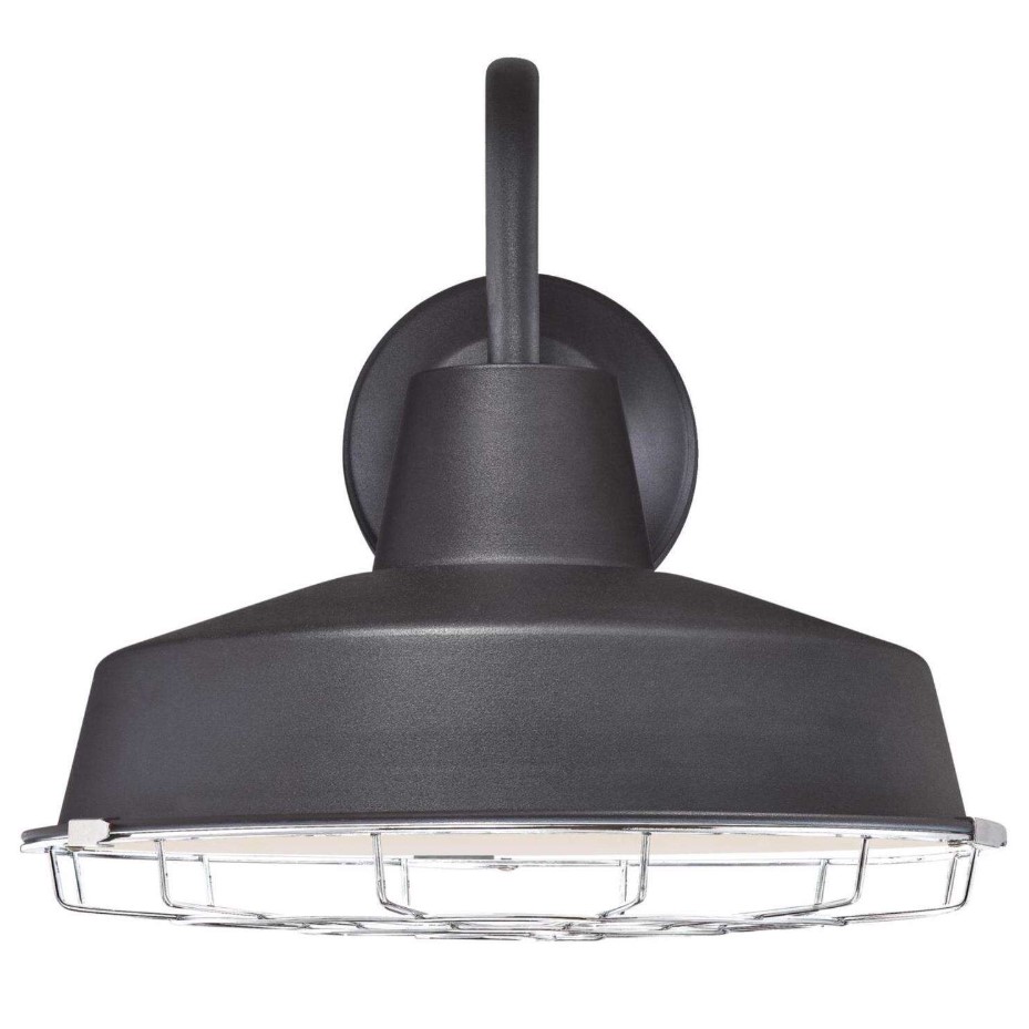 Academy Outdoor Wall Sconce, Westinghouse Lighting, Integrated LED, 11 in H, Black/Nickel - 1