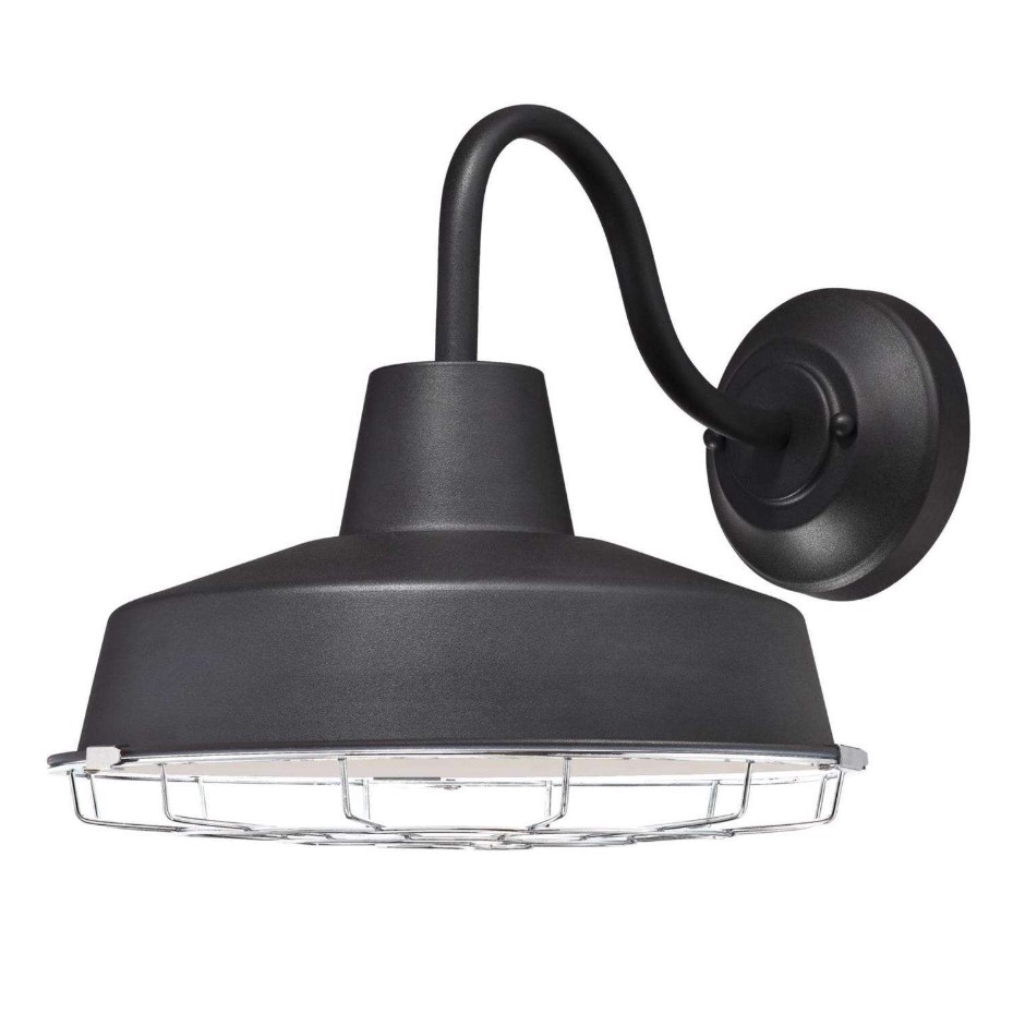 Academy Outdoor Wall Sconce, Westinghouse Lighting, Integrated LED, 11 in H, Black/Nickel - 1