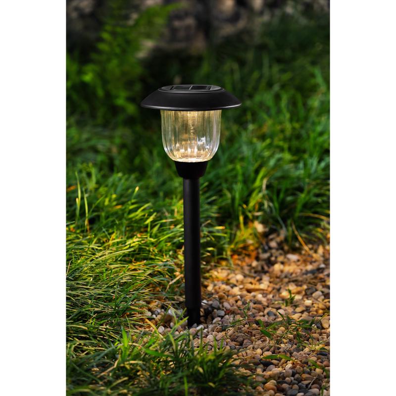 Solar LED Path Light, Living Accents, 15 Lumen, Black - 2