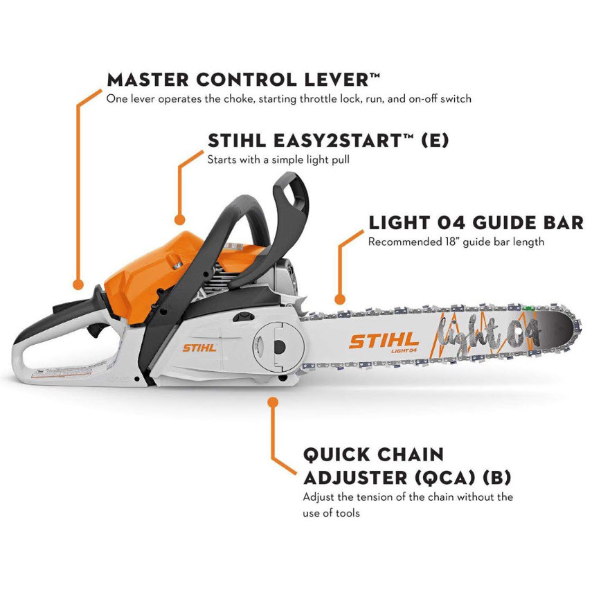 Gas Chainsaw, Stihl, 18 in - 2