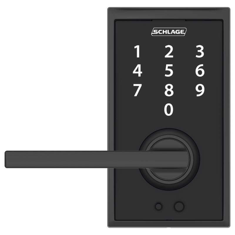 Keyless Century Entry Lock, Schlage, Matte Black - 2