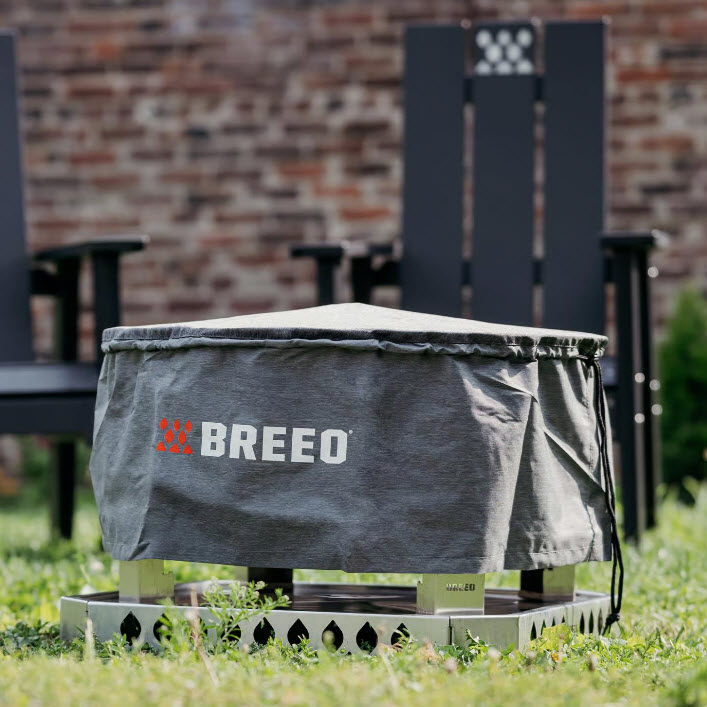 Breeo Cover, Fire Pit Cover, 28-7/8 in L, 28-7/8 in W, Polyester - 2
