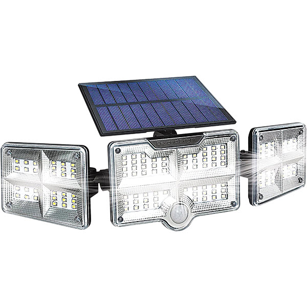 Solar LED Floodlight, Beyond Bright, Motion Sensing, 1000 Lumens, Black - 1