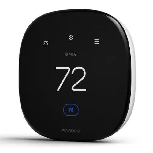 Smart Touch Thermostat, Generac, Ecobee, Programmable, Wifi, Black - 1