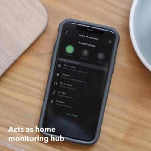 Smart Touch Thermostat, Generac, Ecobee, Programmable, Wifi, Black - 5