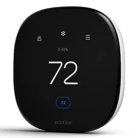 Smart Touch Thermostat, Generac, Ecobee, Programmable, Wifi, Black - 6