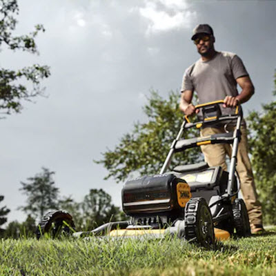 Cordless Push Mower Kit, Dewalt, MAX XR, 2 x 10 Ah, 20V, 21 in W Cutting, 2 Batteries & Charger Included - 4