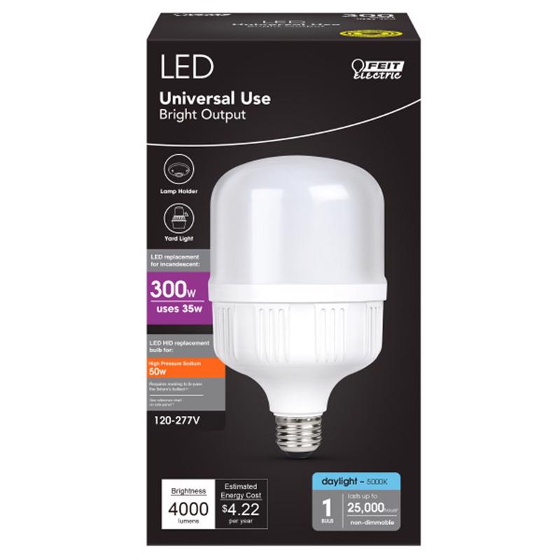 Feit Led Bulb, Feit Electric, 300 Watt Equivalent, T10, E26, 4000 Lumens, 5000 K - 2