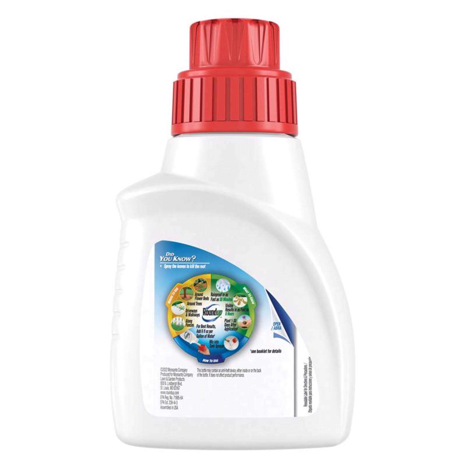 Weed and Grass Killer, Roundup, Liquid, 16 oz - 2
