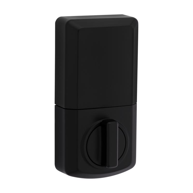 Electronic Deadbolt, Kwikset, Polished Brass, Zinc - 2