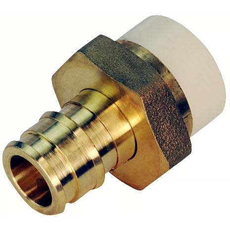 1/2 in Expansion PEX, Apollo, 1/2 in Brass Barb x 1/2 in CPVC Straight Adapter - 2