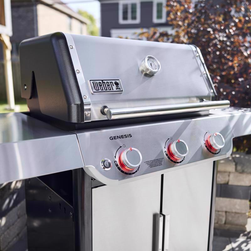 Liquid Propane Grill, Weber, Genesis S-315, Stainless Steel, 640 sq-in Cooking Surface - 3