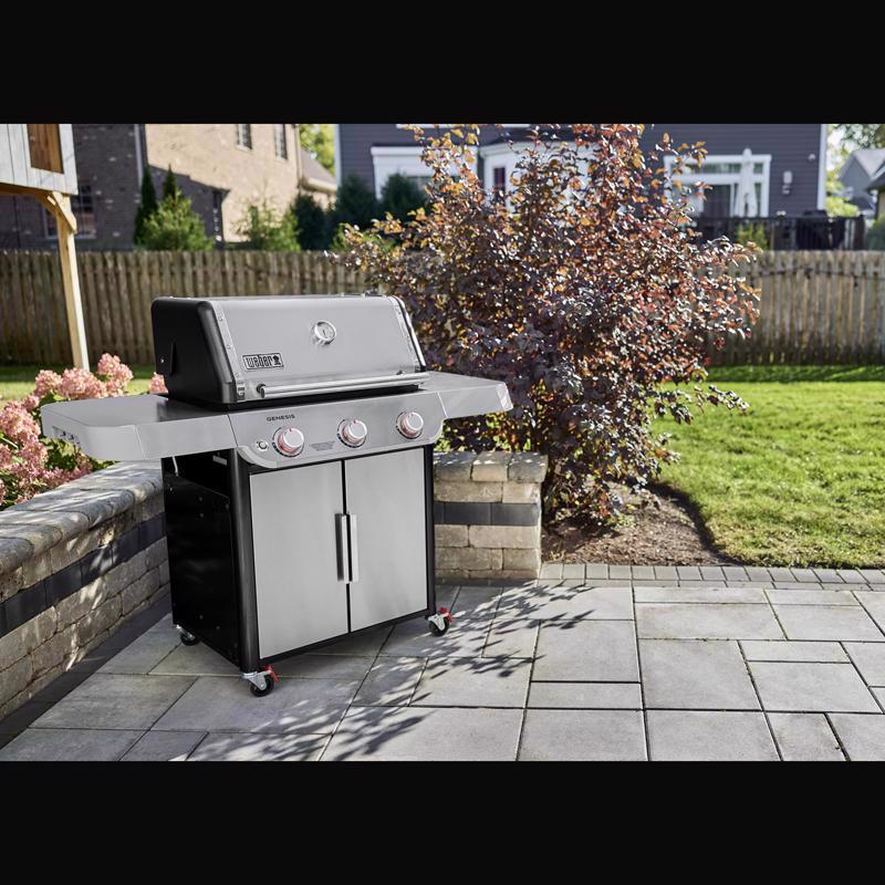 Liquid Propane Grill, Weber, Genesis S-315, Stainless Steel, 640 sq-in Cooking Surface - 4