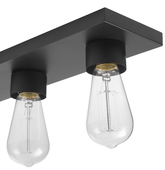 Alden Vanity Light, Globe, 5-Light, 28 in W, Black - 3
