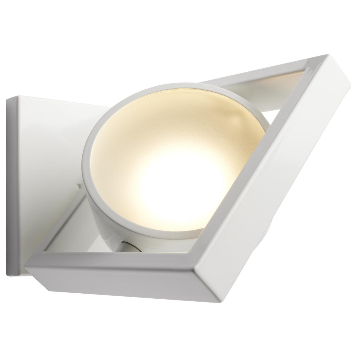 Hawk Wall Sconce, Nuvo Lighting, Pivoting, Integrated LED, 6-1/2 in W, White - 2