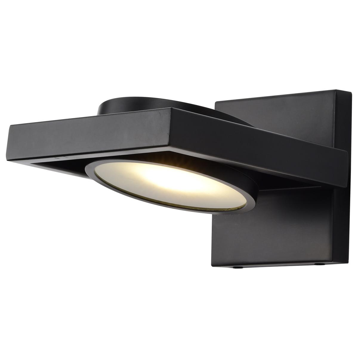 Hawk Wall Sconce, Nuvo Lighting, Pivoting, Integrated LED, 6-1/2 in W, Black - 2