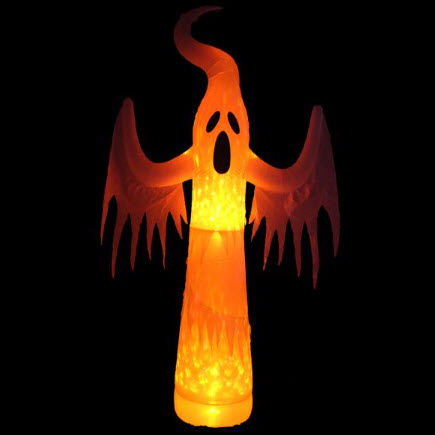Glowing Ghost Inflatable, Halloween, 12 ft H, LED - 2