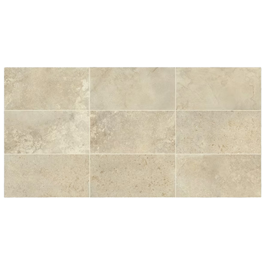 Uniche Floor Tile, Marazzi, 12 in W x 24 in L, Beige - 2