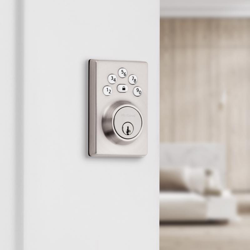 Electronic Deadbolt, Kwikset, Satin Nickel, Zinc - 4
