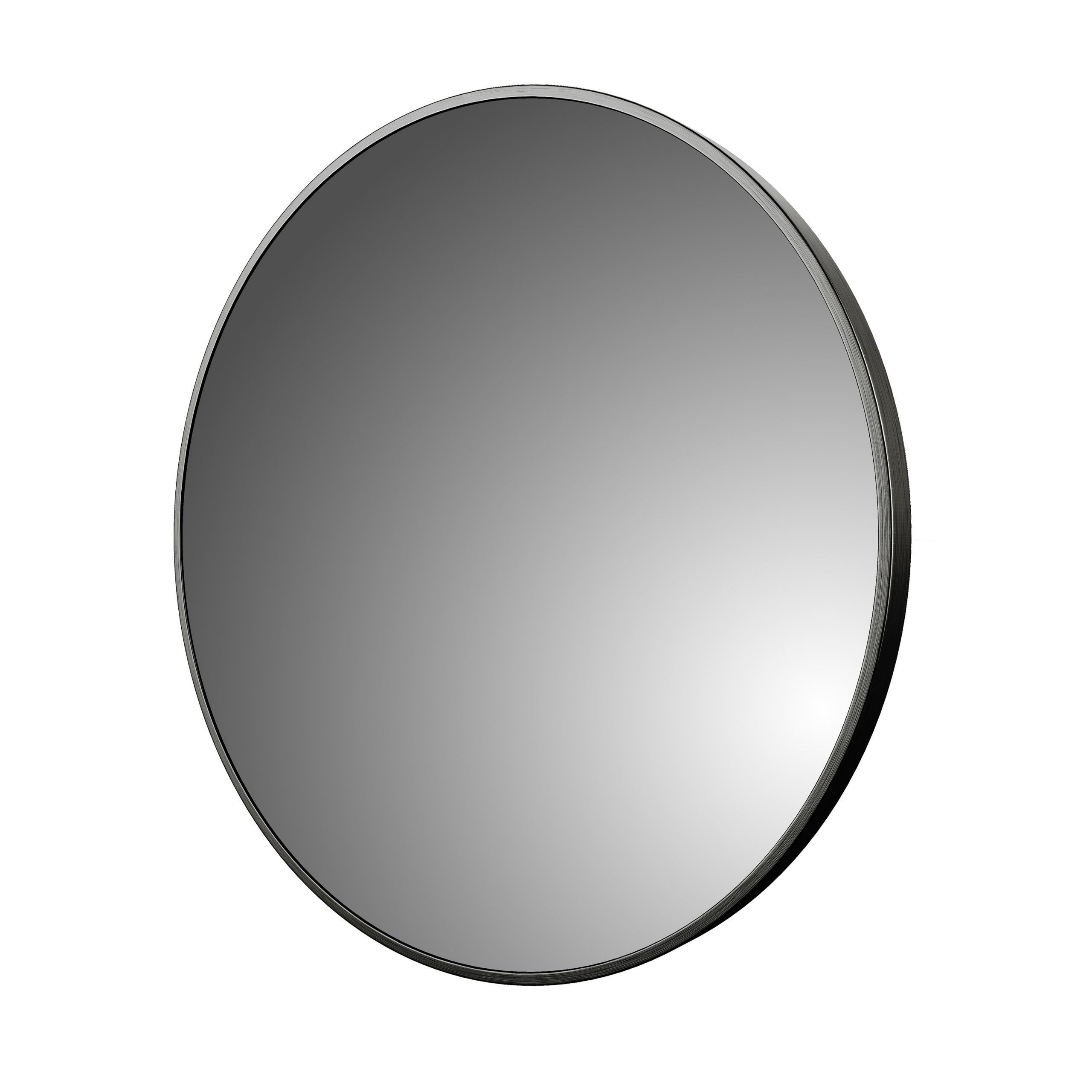Round Wall Mirror, Craft + Main, 32 in Dia, Brushed Black - 4