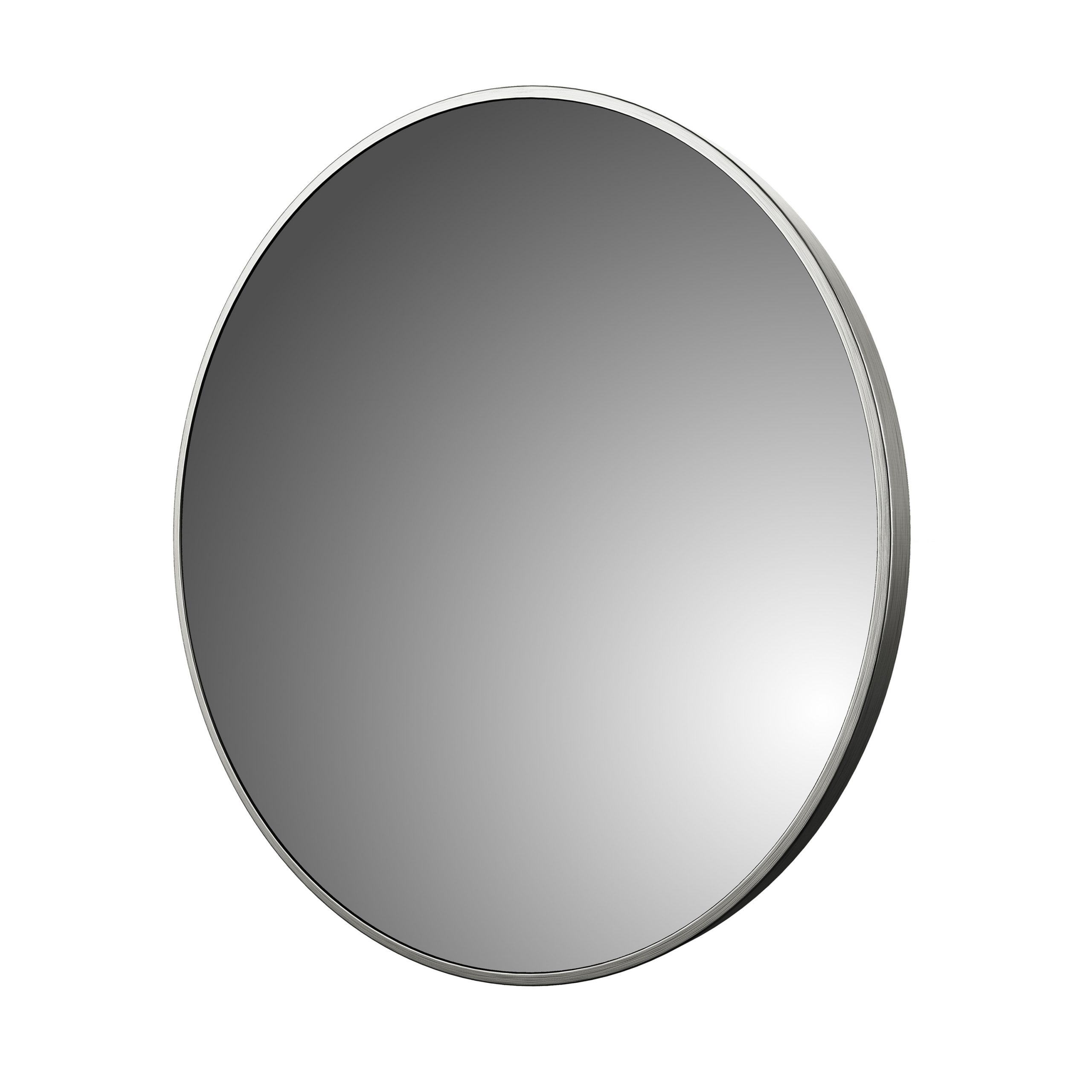 Round Wall Mirror, Craft + Main, 32 in Dia, Brushed Nickel - 4