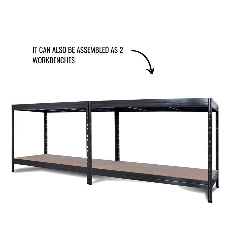 Garage 4-Tier Storage Shelf, Ar Shelving, 2000 lb Capacity, 71 in H, 36 in L, 18 in W - 3