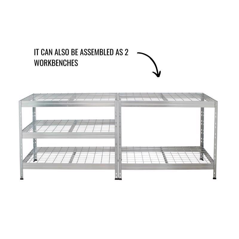 Garage Wire Rivet 5-Tier Storage Shelf, Ar Shelving, 5000 lb Capacity, 71 in H, 47 in L, 20 in D - 4