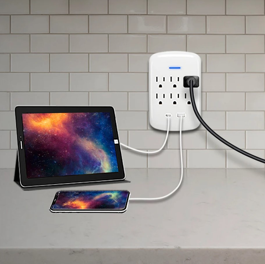Surge Tap, Prime, 6-Outlet, USB-A & USB-C - 3