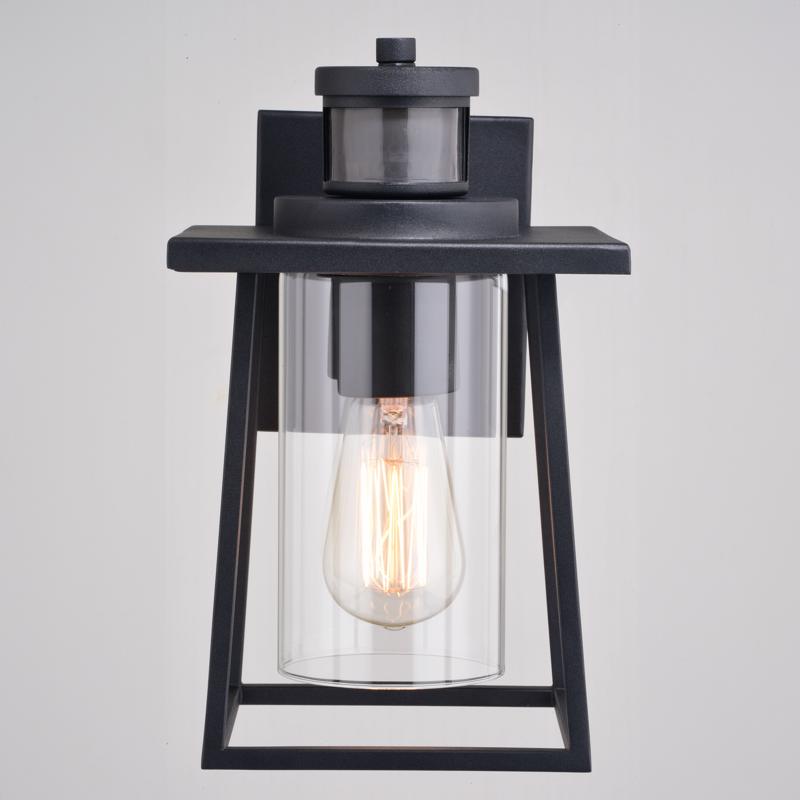 Geneva 11 in Motion-Activated Dust to Dawn Lantern, Vaxcel, Black - 3