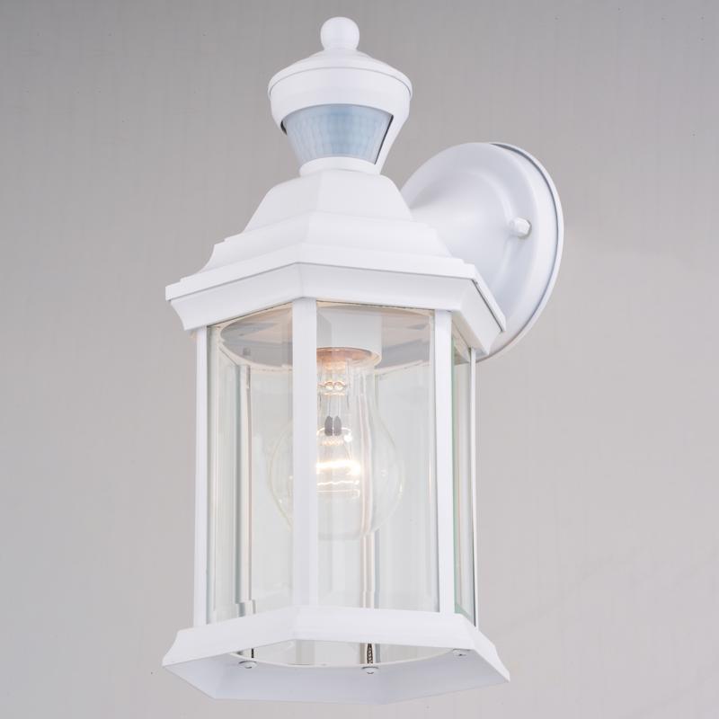 Auburn 12 in Motion-Activated Dusk to Dawn Lantern, Vaxcel, White - 2