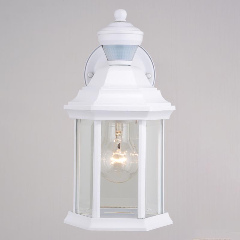 Auburn 12 in Motion-Activated Dusk to Dawn Lantern, Vaxcel, White - 3