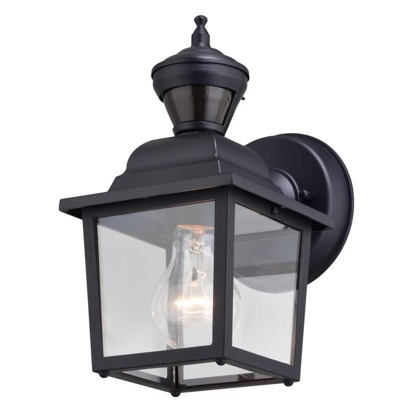 Bedford 10 in Motion-Activated Dusk to Dawn Lantern, Vaxcel, Black - 2