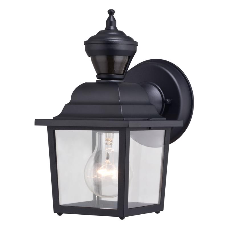 Bedford 10 in Motion-Activated Dusk to Dawn Lantern, Vaxcel, Black - 3