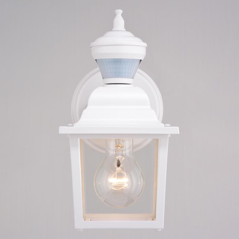 Bedford 10 in Motion-Activated Dusk to Dawn Lantern, Vaxcel, White - 3