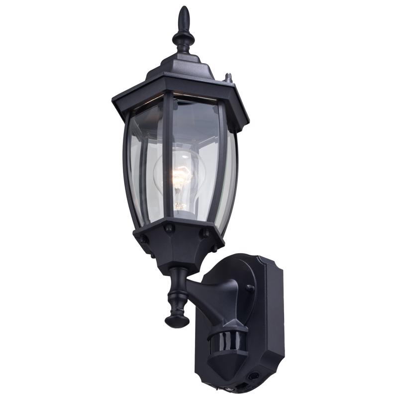 Outdoor Security Light, Vaxcel, Rogers Park, Motion-Activated, Dusk to Dawn, 18 in, Black - 2