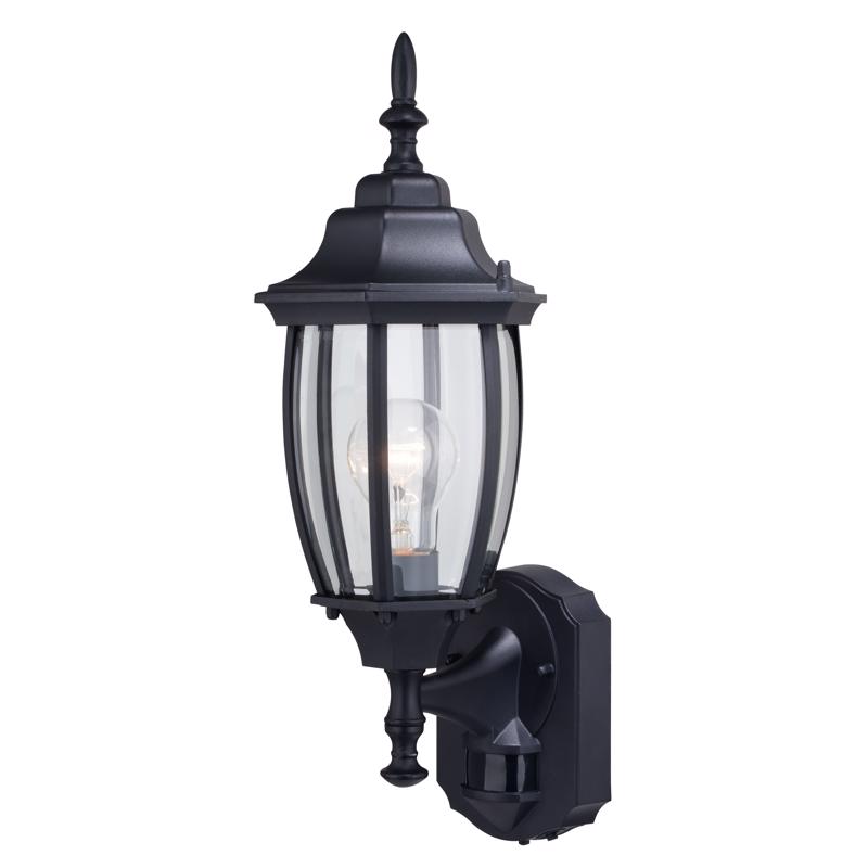 Outdoor Security Light, Vaxcel, Rogers Park, Motion-Activated, Dusk to Dawn, 18 in, Black - 3