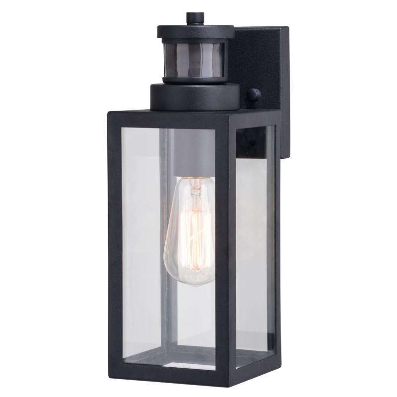 Lombard 13 in Motion-Activated Dusk to Dawn Lantern, Vaxcel, Black - 2