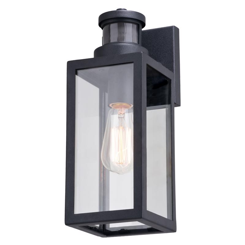 Lombard 13 in Motion-Activated Dusk to Dawn Lantern, Vaxcel, Black - 3