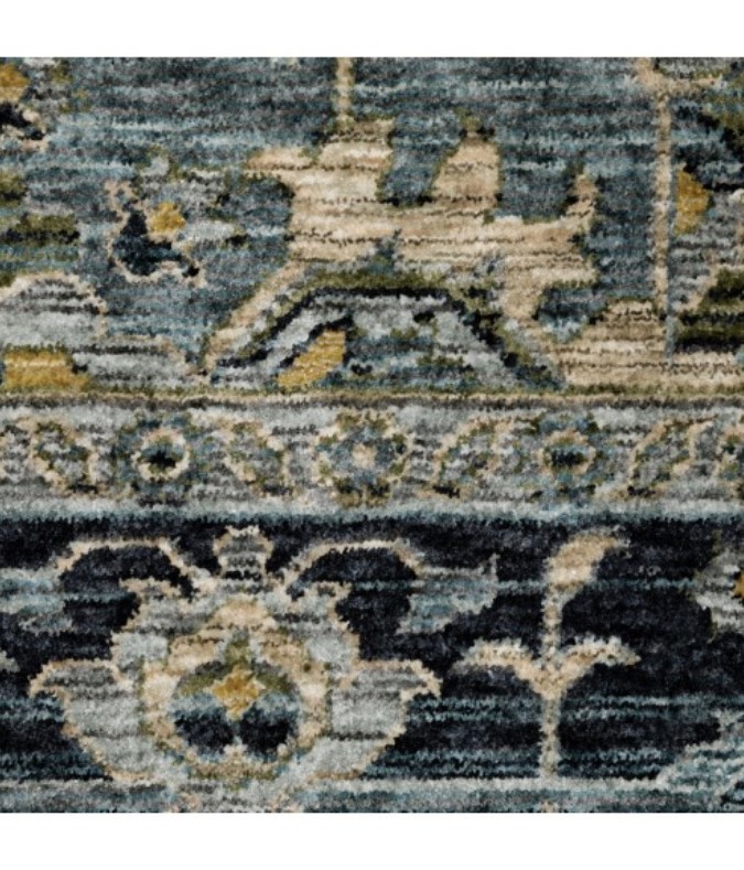 Aberdeen Area Rug, Oriental Weavers, Blue/Gray, 5 ft 3 in W, 7 ft 6 in L - 3