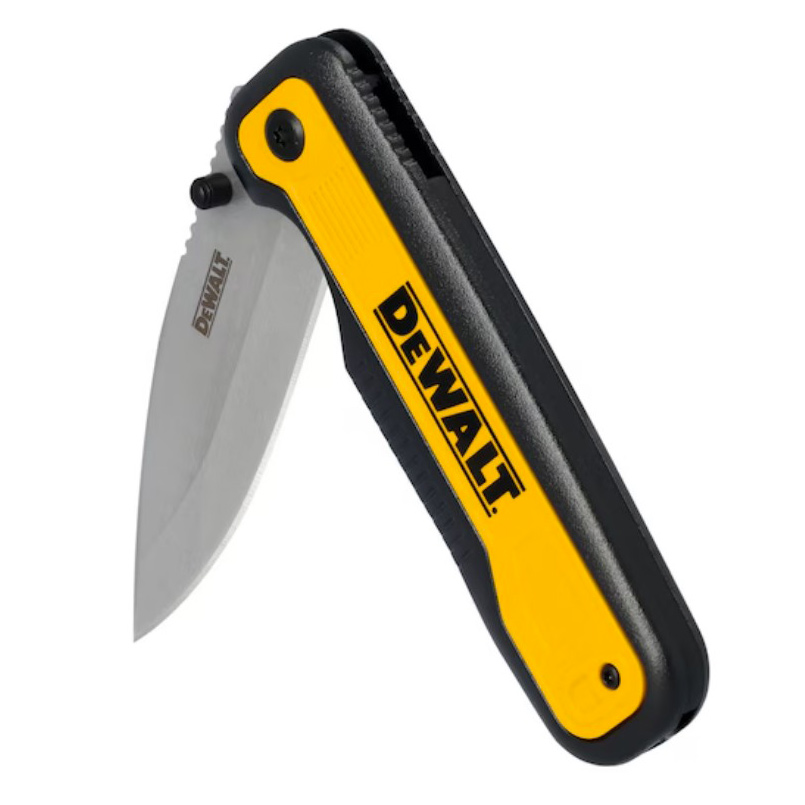 Drop Point Pocket Knife, Dewalt, Stainless Steel Blade - 3
