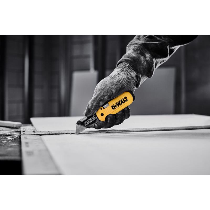 Folding Utility Knife, Dewalt, Atomic Compact Series Push & Flip - 5