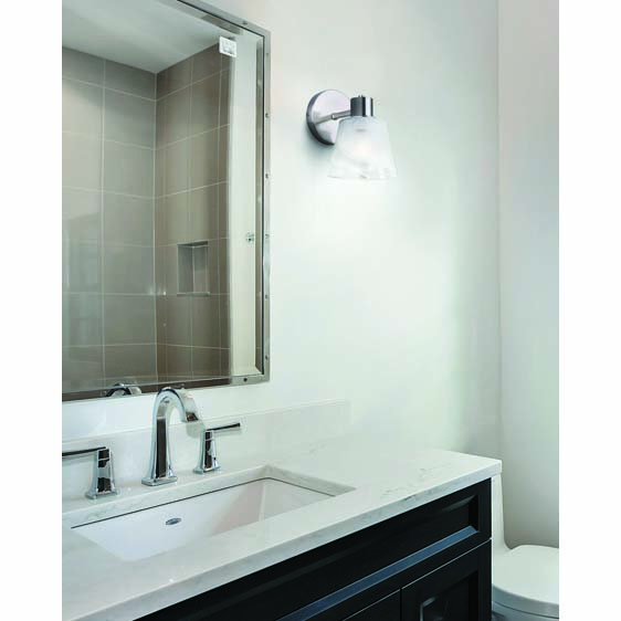 Luelle Vanity Light, Canarm, 1-Light, Brushed Nickel - 3