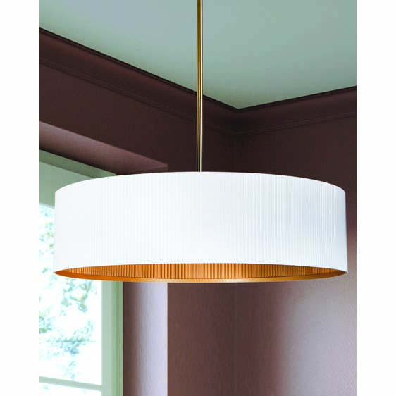 Chandelier, Canarm, Rexton, 3-Light, White / Gold - 3