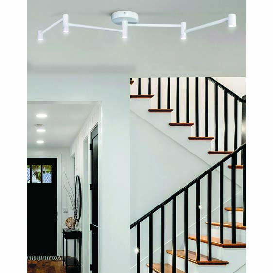 Axa Led Track Light, Canarm, 5-Light, 44-1/4 in W, White - 2