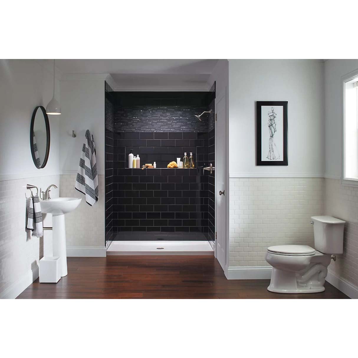 Guard+&Reg; Shower Base, Sterling, 60 in W, 34 in L - 4