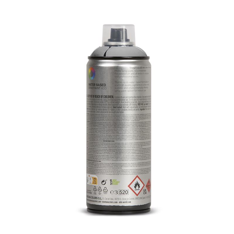 Spray Paint, MTN Colors, Water-Based, Jewel Silver, 10 oz Can - 2