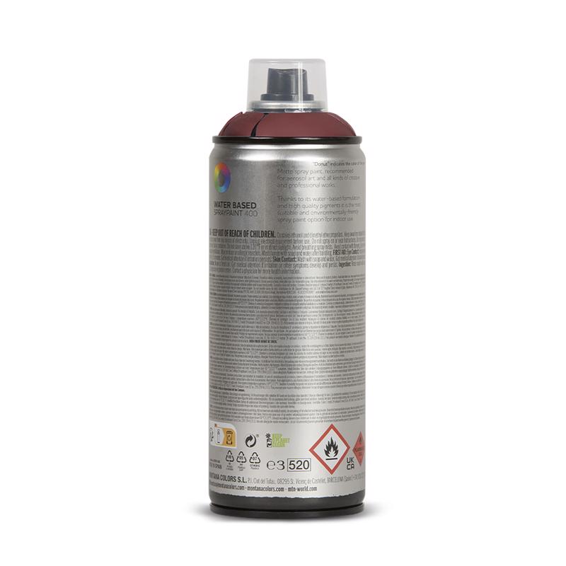 Spray Paint, MTN Colors, Water-Based, Bordeaux Red, 10 oz Can - 2